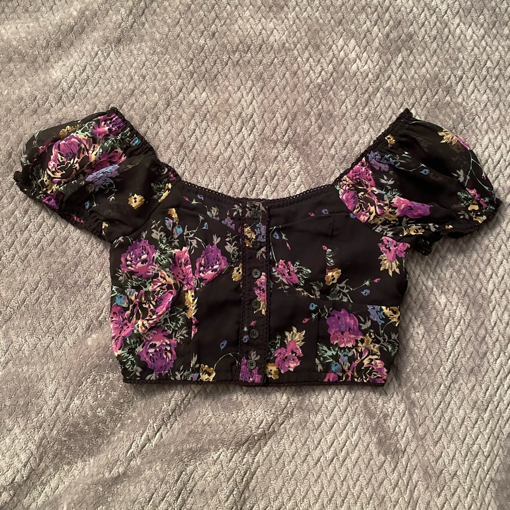 SOLD Floral Crop Top